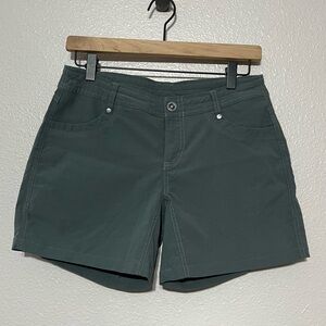 Kuhl TREKR shorts green gray hiking size 4